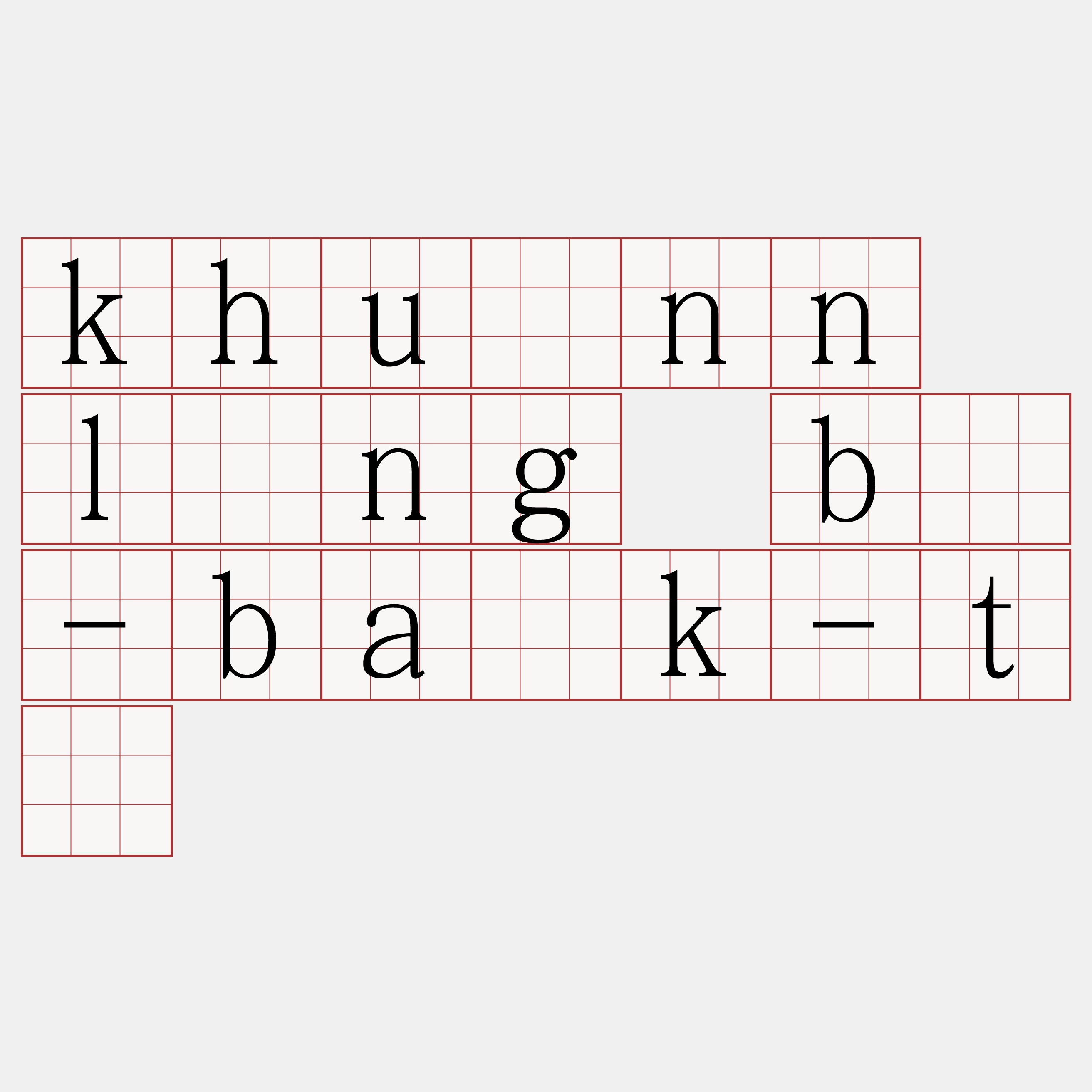 khuànn lâng bô-ba̍k-tē